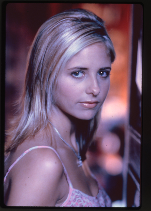 Sarah Michelle Gellar Buffy the Vampire Slayer Glamour Photo Shoot Original 35mm Transparency