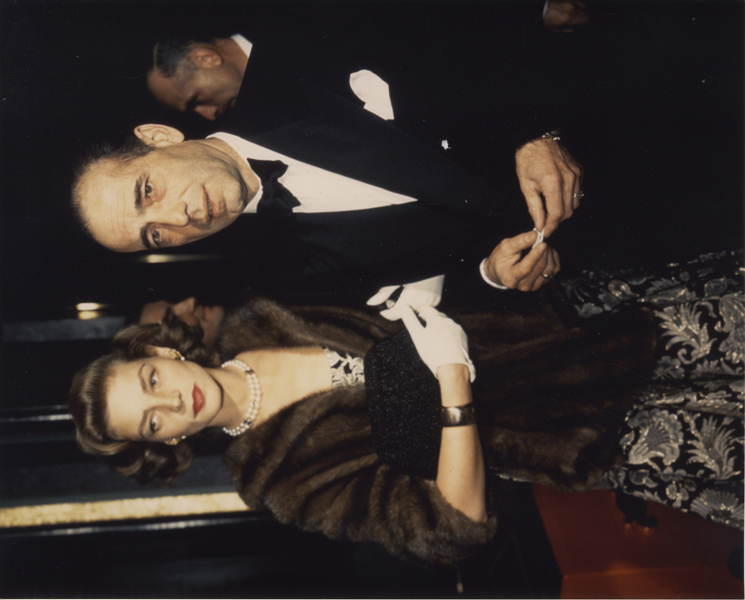 Lauren Bacall and Humphrey Bogart Red Carpet Glamour Rare Vintage Color 8x10 Photo